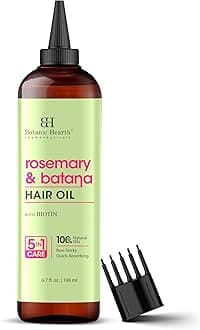 Rosemary & Batana Hair Oil (Rosemary & Batana Hair Oil) (6.7 fl oz) | Revitalising and Strengthening Hair Treatment for Fuller, Healthier-Looking Hair