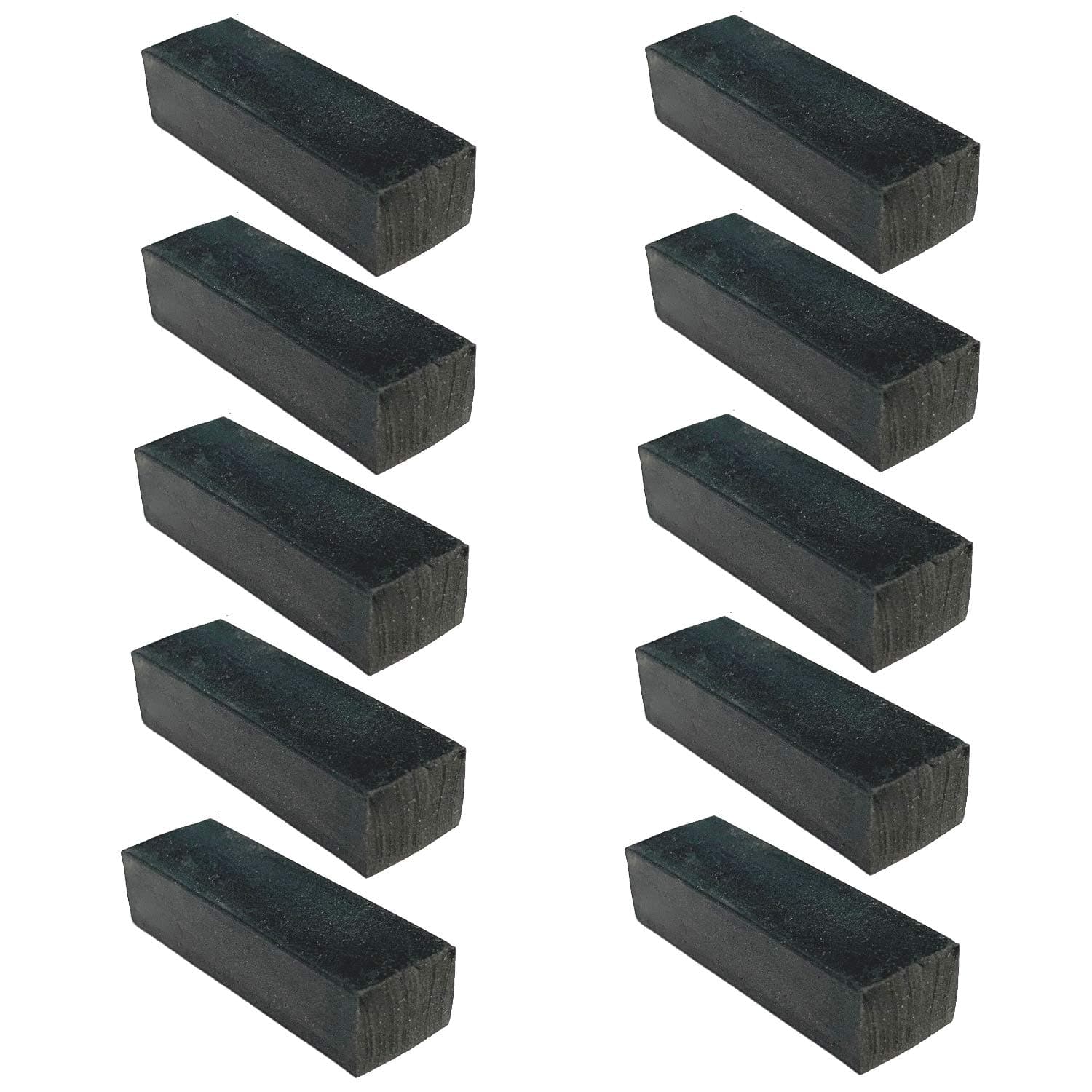 Solid Rubber Block 40mm x 13mm x 10mm - Pack of 10