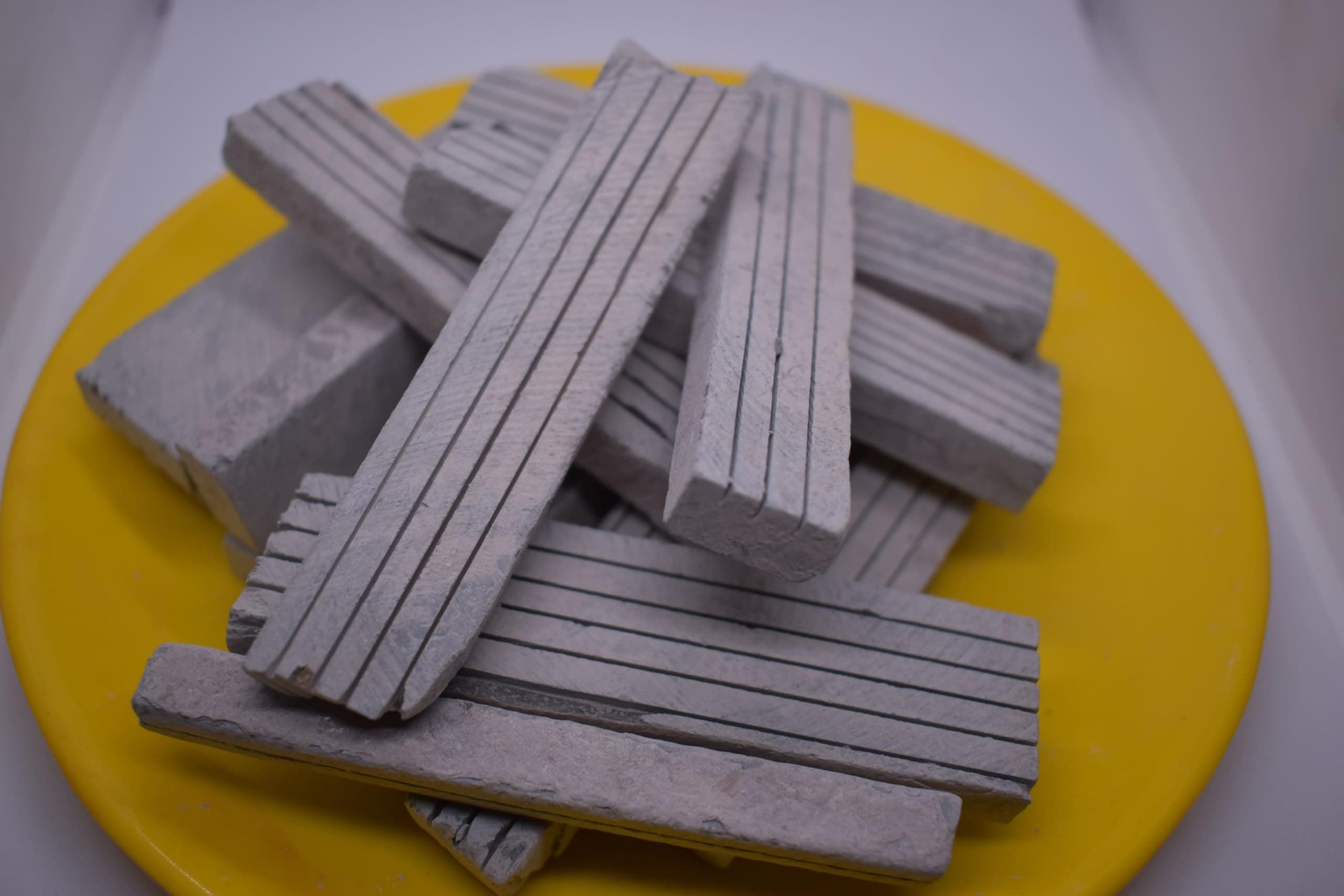 India Clay Black Grooved Slate Pencil 200 Grams