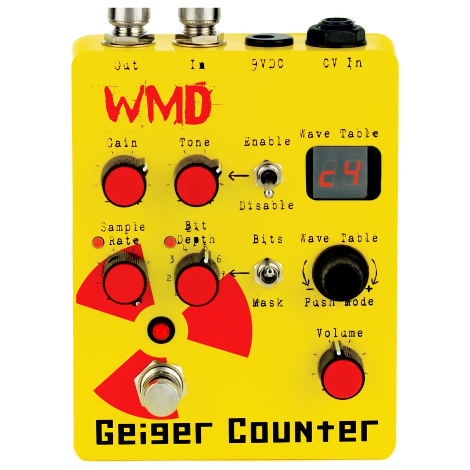 Geiger Counter Digital Destruction Guitar Pedal