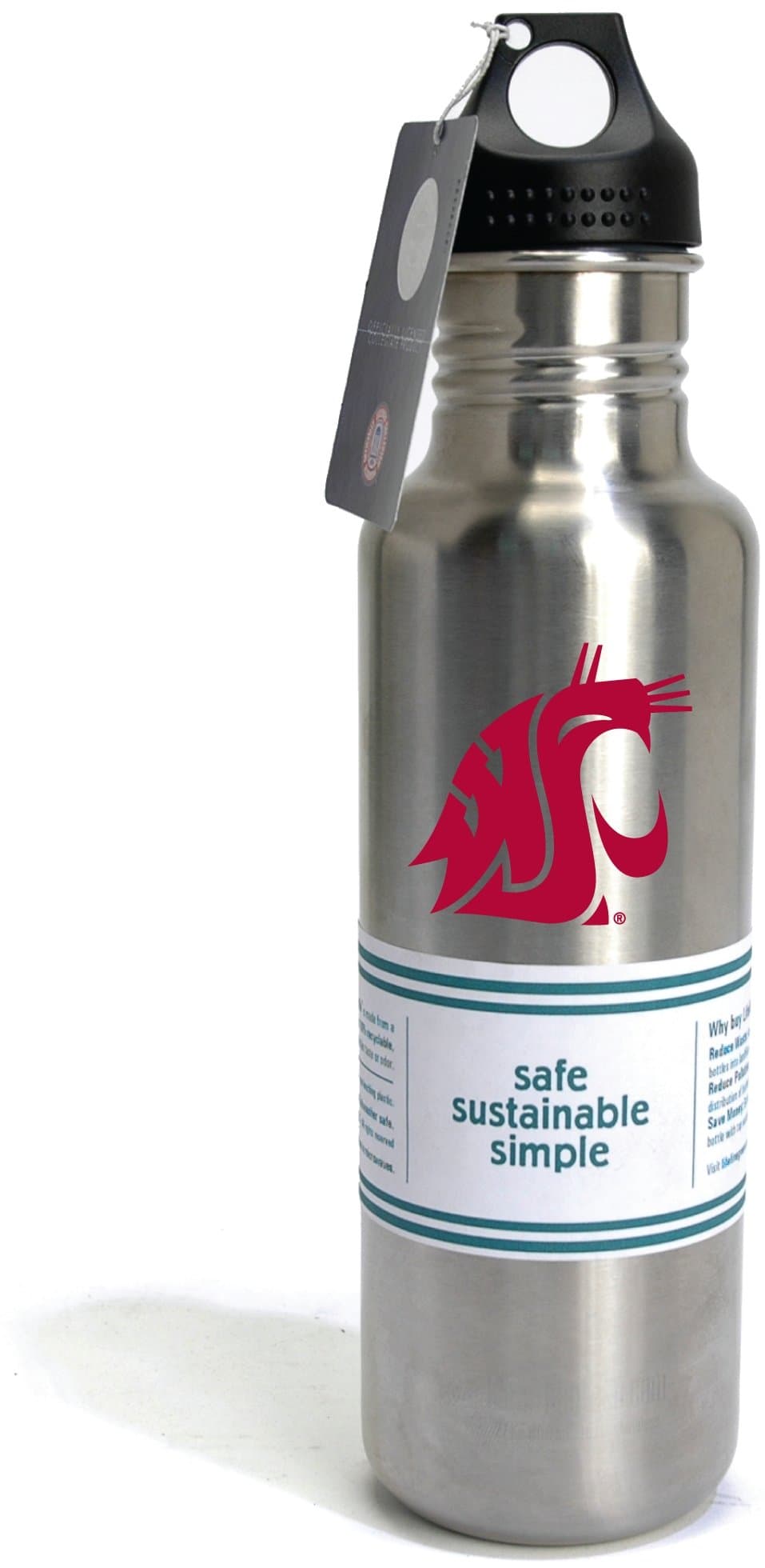 NCAA Washington State Cougars 27-Ounce Stainless Bottle