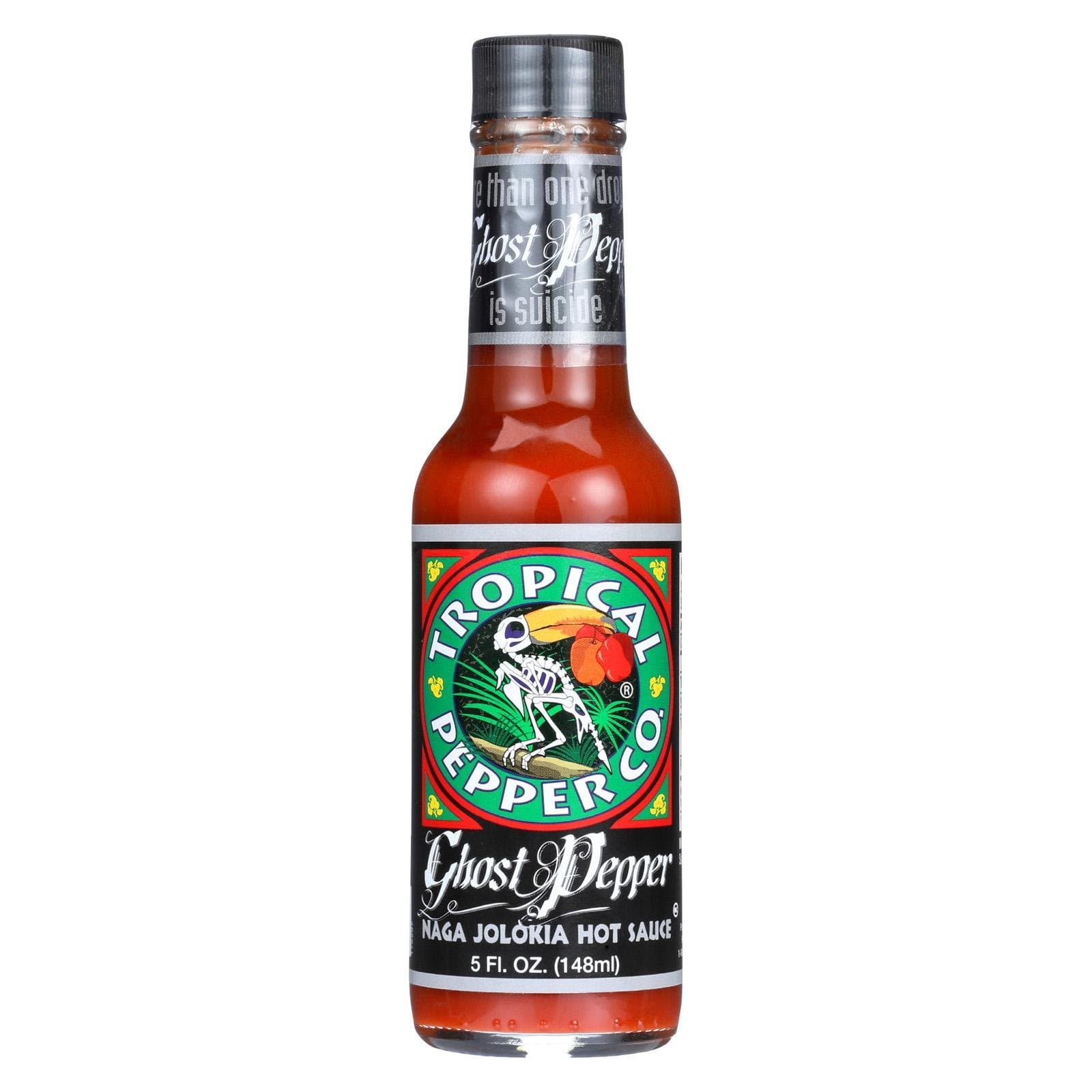 Tropical Pepper Hot Ghost Pepper Sauce, 5 oz (Pack of 1)