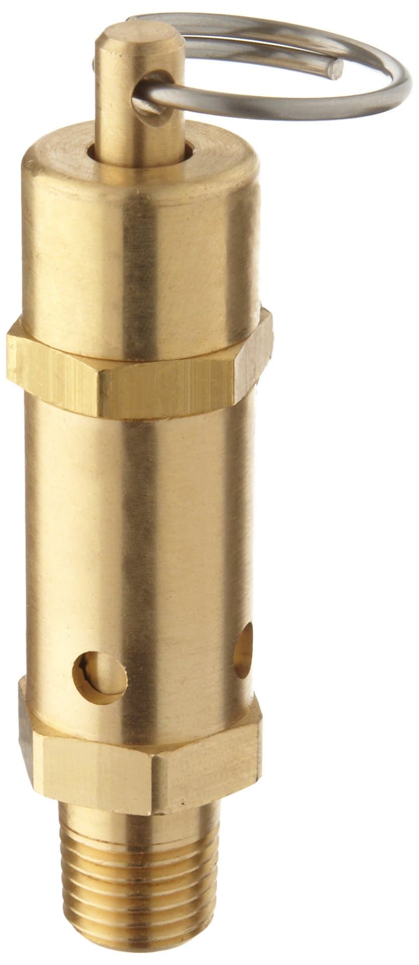 Kingston 112CSS Series Brass ASME-Code Safety Valve, 125 psi Set Pressure, 1/4" NPT Male