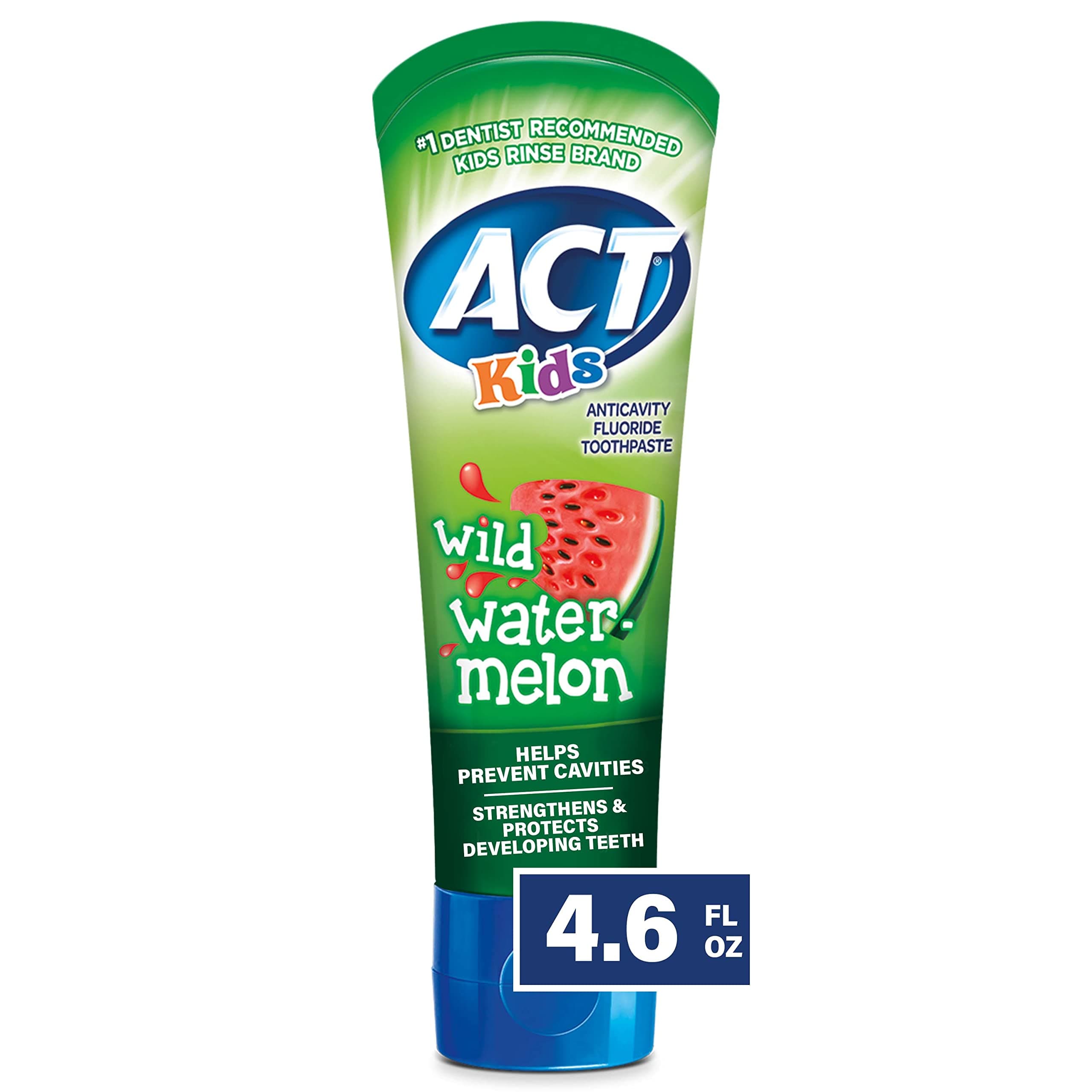 ACT Kids Anticavity Fluoride Toothpaste 4.6 oz. Wild Watermelon