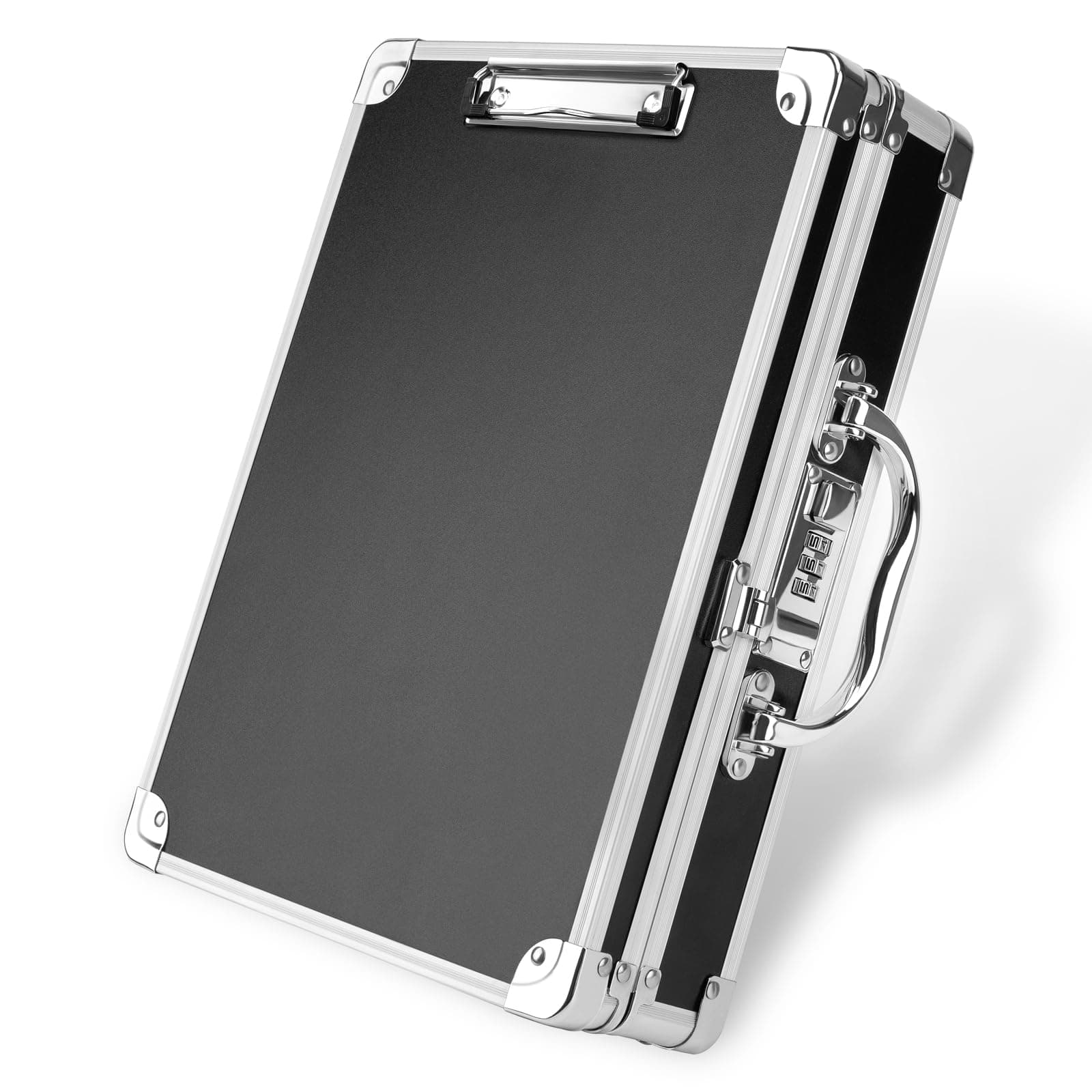 Clipboard with Storage Combination Lock Clipboards Briefcase Heavy Duty Box Aluminum Metal with Handle, Storage Clipboard Maximum Security Large Capacity
