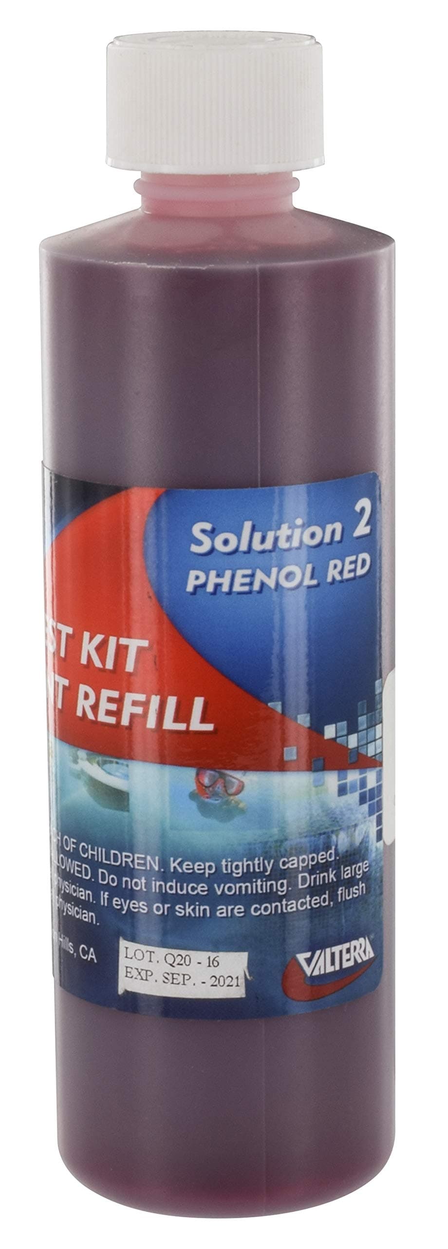 Blue Devil B7492 No.2 Phenol Red Bottle, 8-Ounce