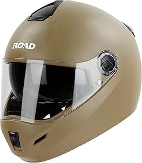 - Steelbird SBH-34 Rox Road ISI Certified Full Face Helmet with Inner Smoke Sun Shield and Outer Clear Visor