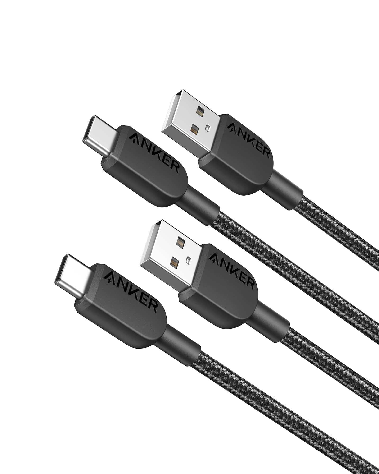 Anker USB C Cable, [2 pack, 3ft] 310 USB A to USB C Charger Cable, USB A to Type C Charger Cable Fast Charging for iPhone 17/16/15, iPad Pro, Samsung Galaxy, and More (USB 2.0, Black)