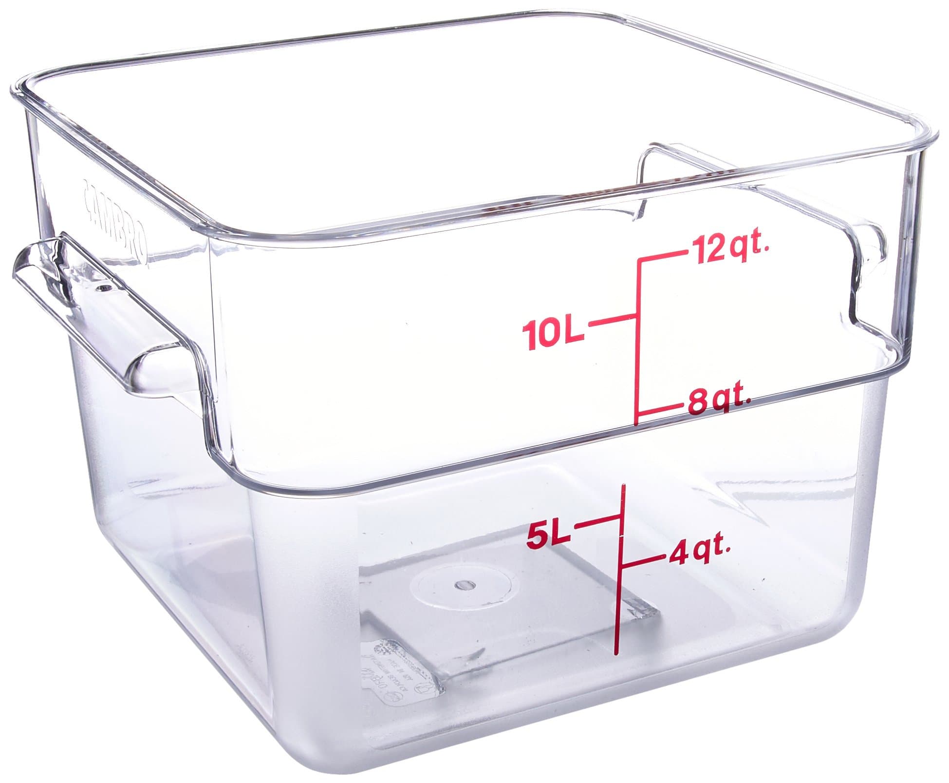 Camwear Polycarbonate Square Food Storage container, 12 Quart