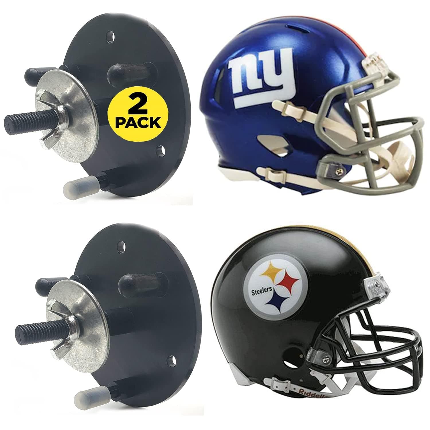 Hidden Floating Football Helmet Wall Mount Display Case Floating Hover Sports Memorabilia Collection