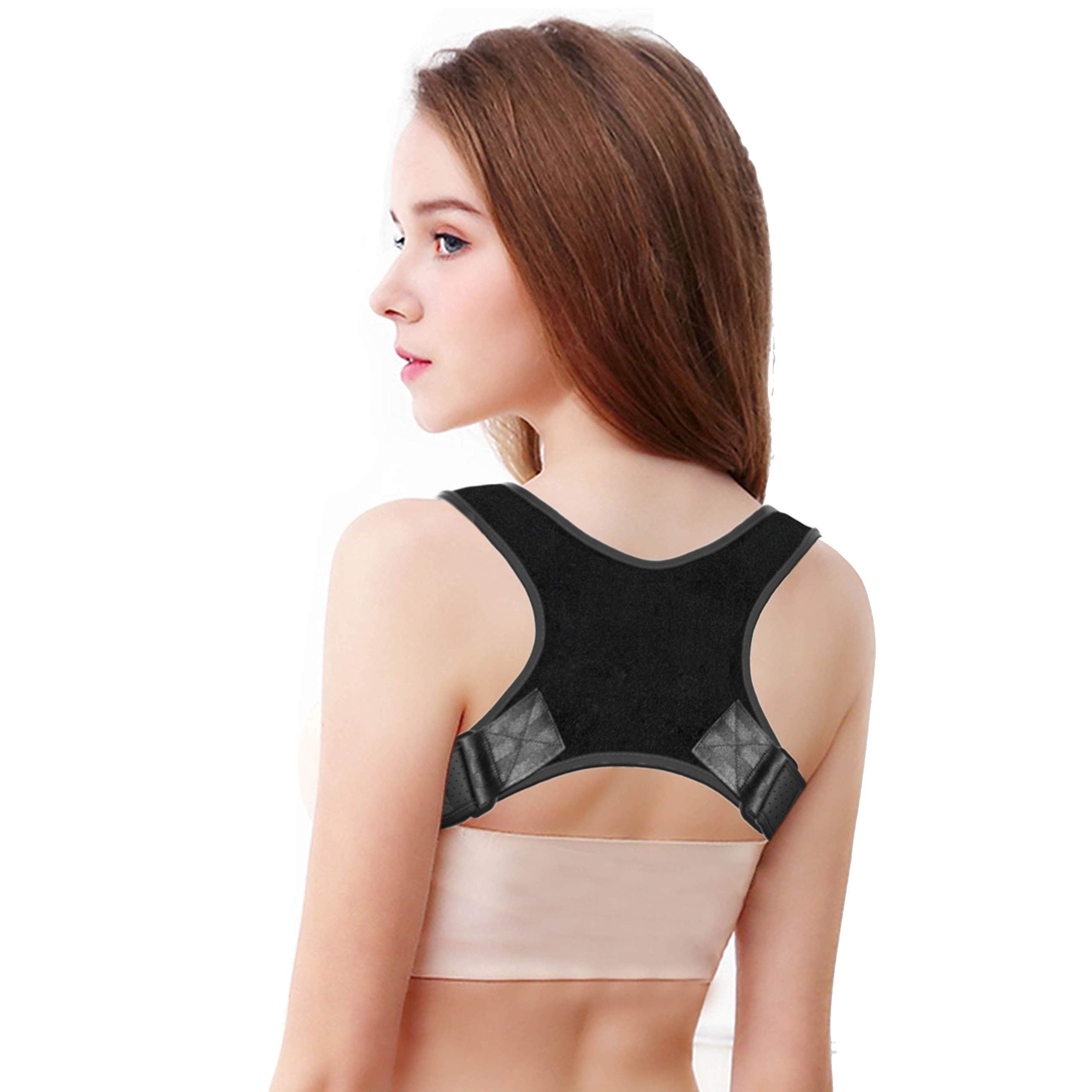 Back Posture Corrector for Men & Women, Upper Back Brace | Clavicle Support Device for Thoracic Kyphosis and Providing Pain Relief from Back Neck Pain-28