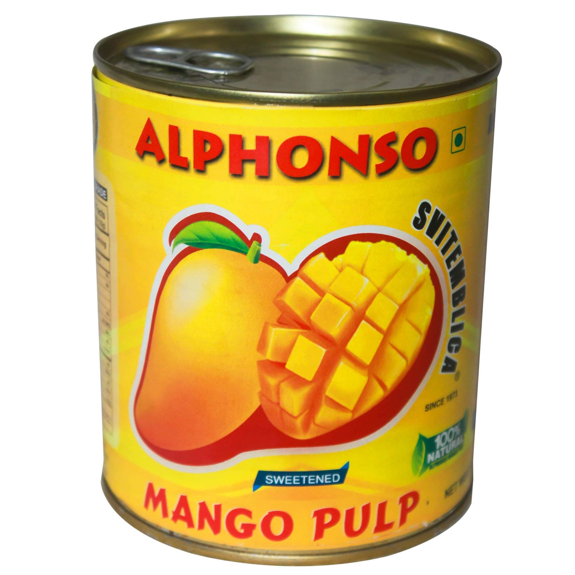 Svitemblica Alphonso Mango Pulp 850g (Pure Ratnagiri Alphonso)