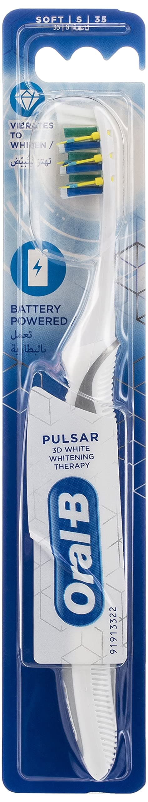 3DWhite Whitening Therapy Pro-Expert Pulsar Toothbrush, Medium