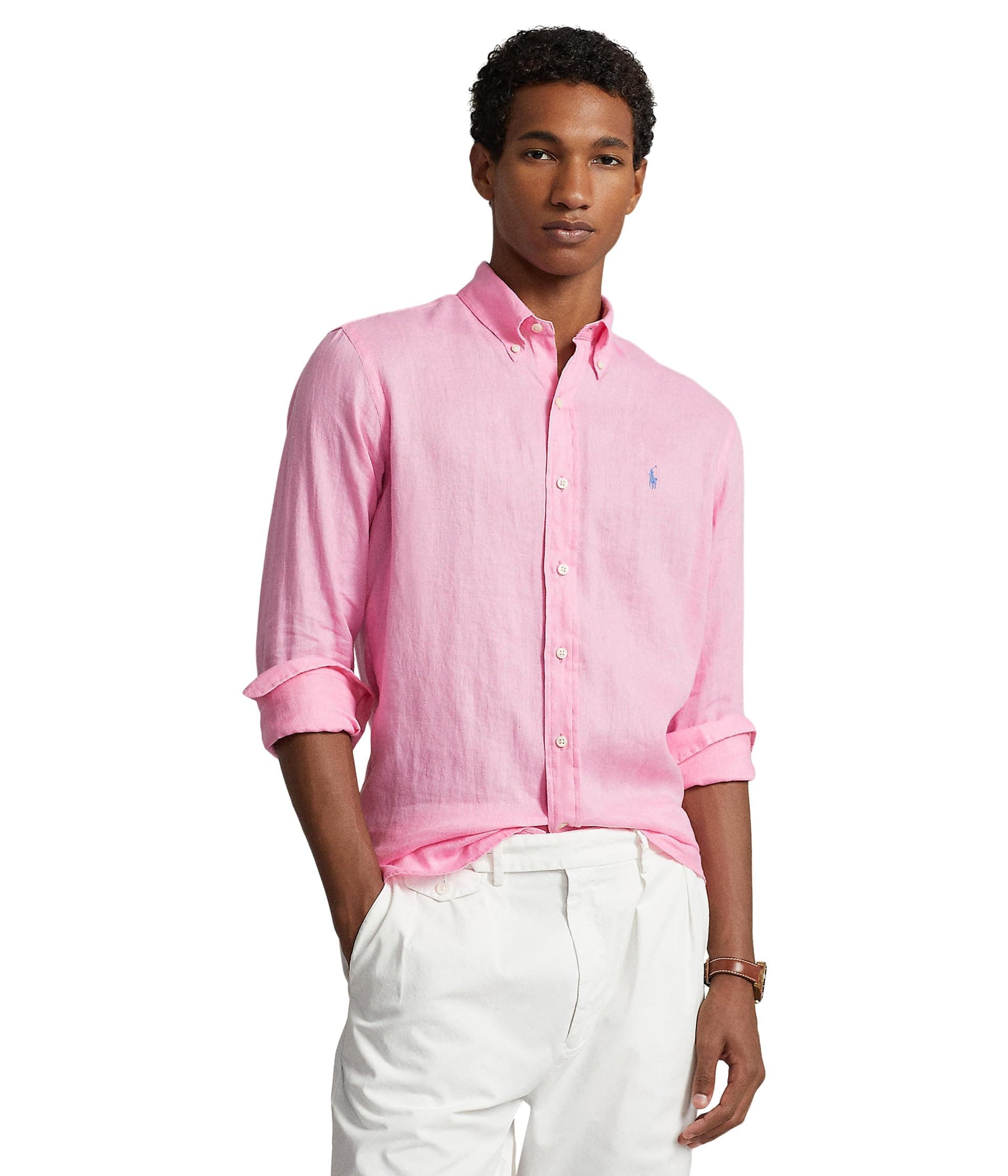 POLO RALPH LAUREN Men's Linen Long Sleeve Shirt