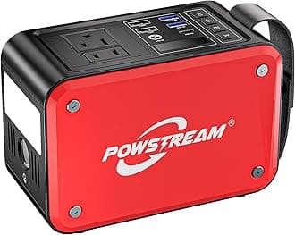 88.8Wh Portable Power Station with 80W AC Outlet USB QC3.0 Port Portable Generator with LED Flashlight Camping Power Bank for Emergency Home Blackout Outdoor Adventure