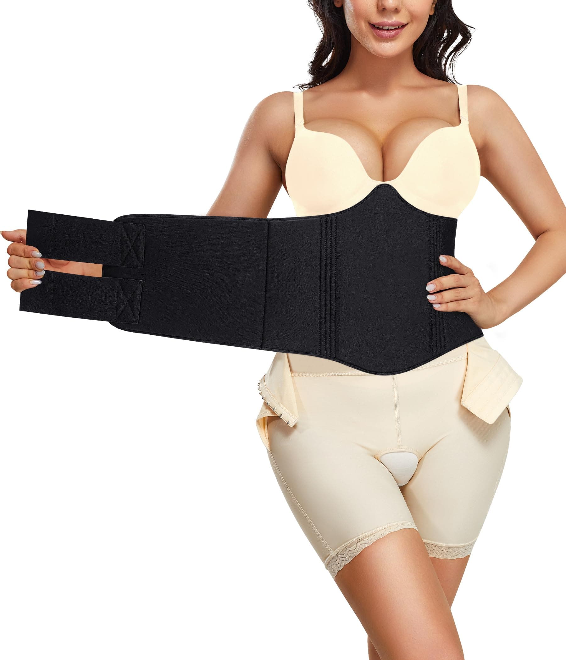 YERKOAD 360 Lipo Foam Ab Board Post Surgery Liposuction Abdominal Compression Boards Belly Wrap Lipo Recovery Waist Cincher