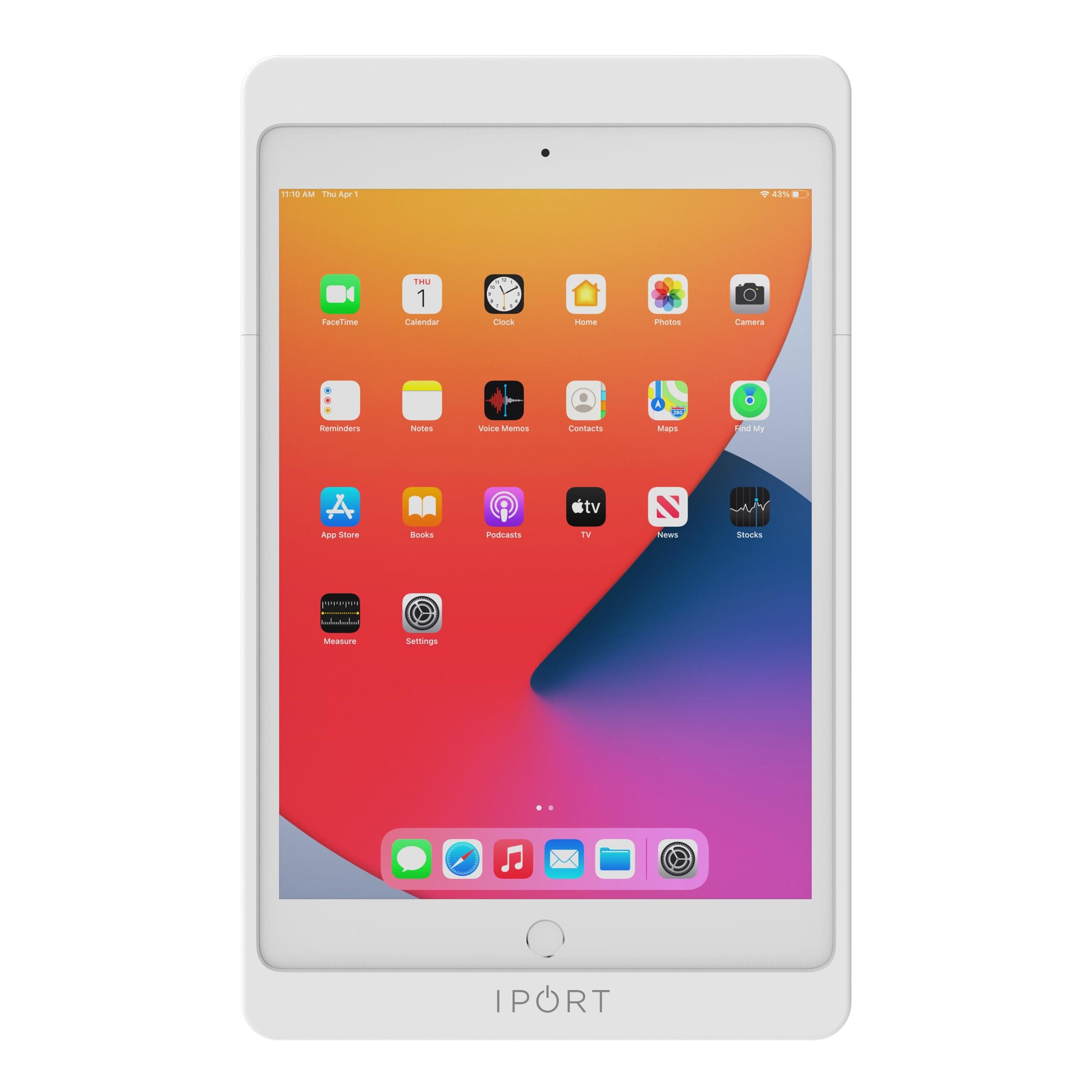 IPORT Contactless Charging Protective Case for 7th Generation - 9th Generation Lightning iPad 10.2" CONNECT PRO Case 10.2" (White)