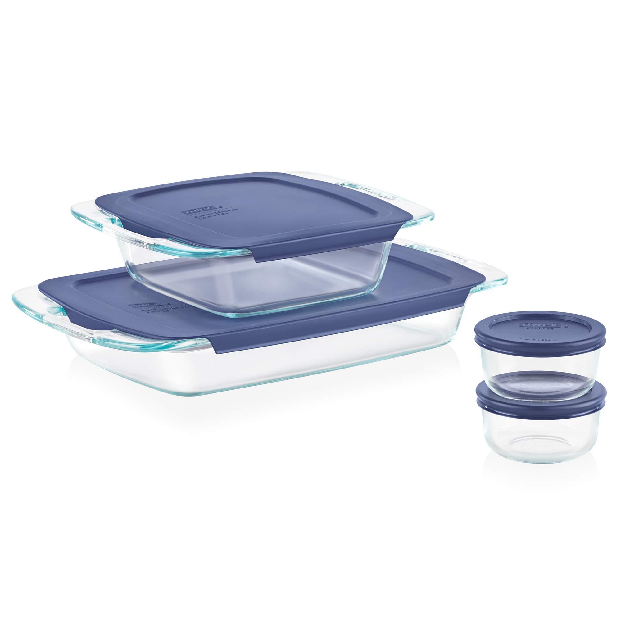 Pyrex Easy Grab Glass Bakeware and Food Storage Set (8-Piece, BPA-Free)