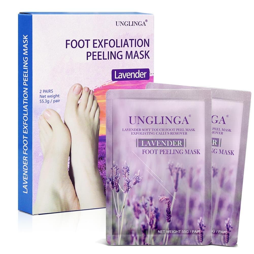 UNGLINGA Baby Peel Foot Mask - 2 Pack Value Remove Dead Skin