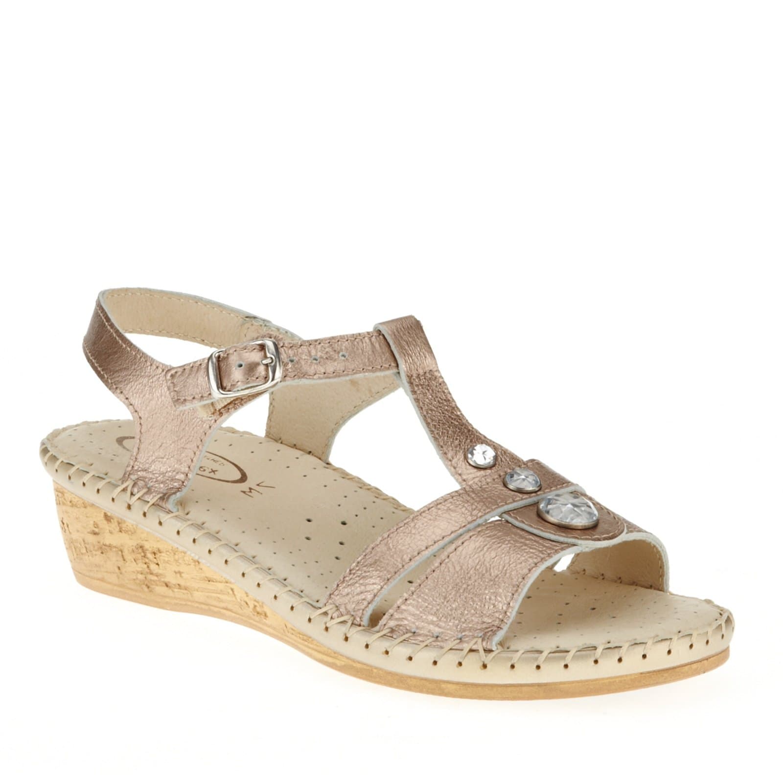 Women's Bambi Platinum Sandal 6 M (B)