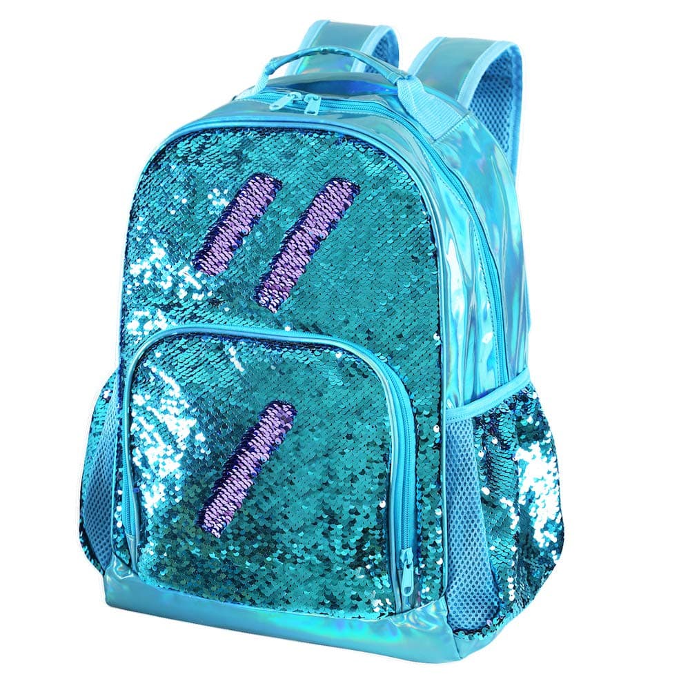 Hologram Sequin Backpack Sequin School Backpack for Girls Kids Elementary Bookbag Flip Sequence Holographic Book Bags