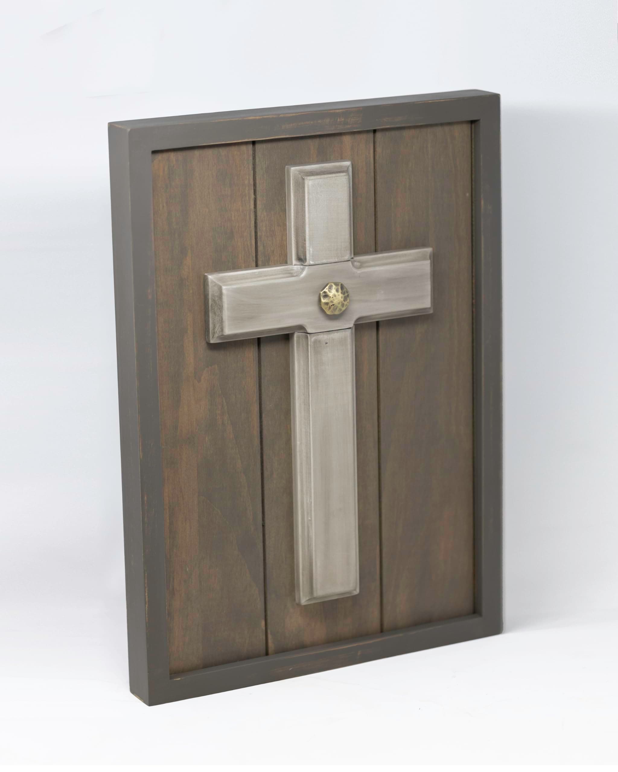 Unity Cross® Hand-Finished Gray Wash for your wall; Unity Candle Unity Sand Elegant alternative