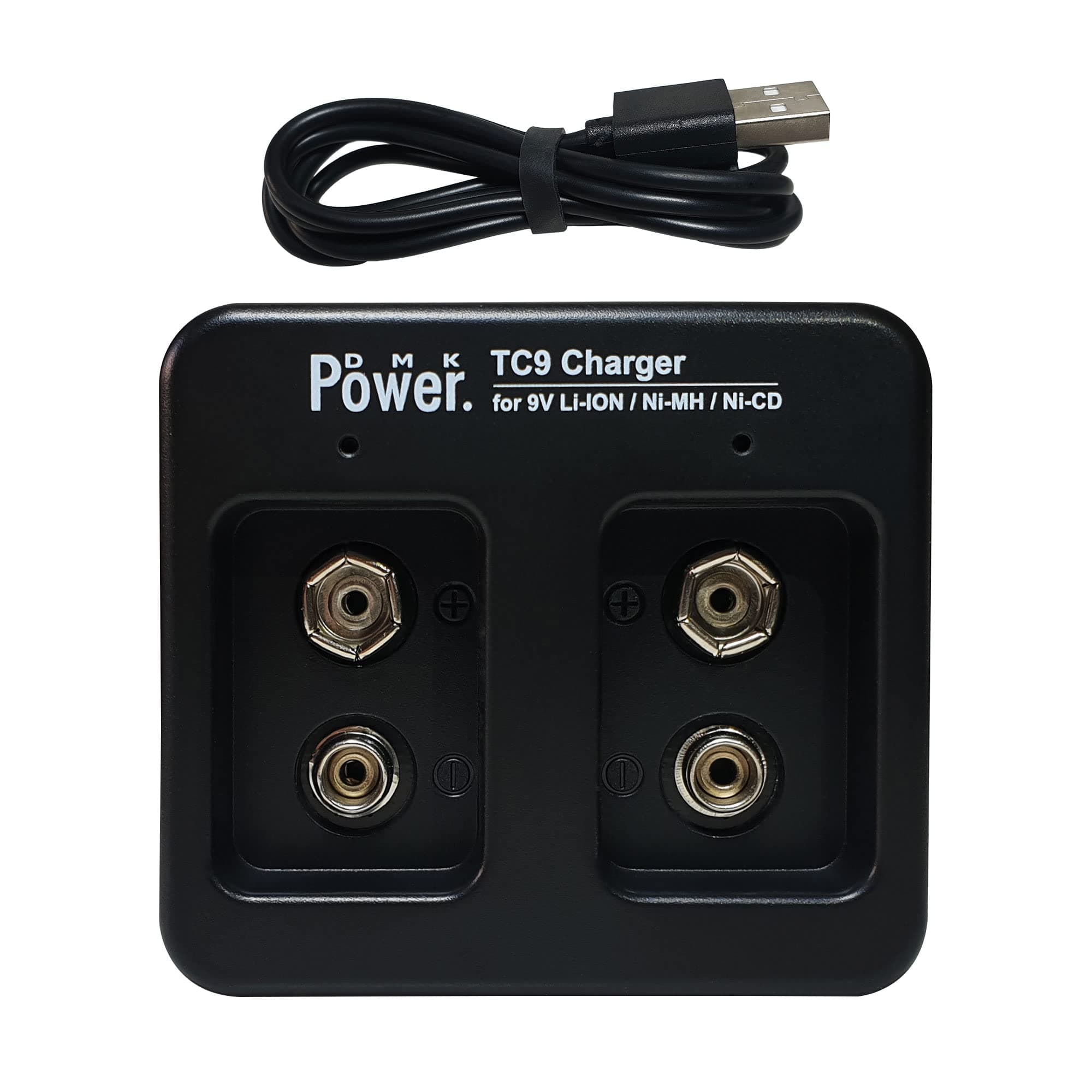 DMK Power TC9 Charger with Micro USB made for 9V Li-ion, Ni-MH, Ni-CD rechargeable Lithium Battery