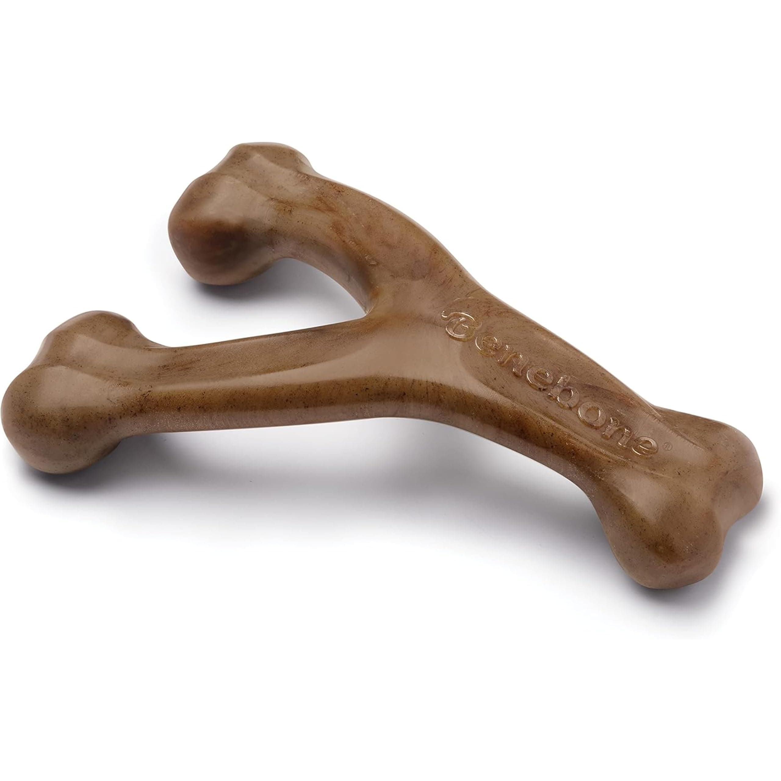 Benebone Wishbone Bacon Chew Dog Toy - LARGE