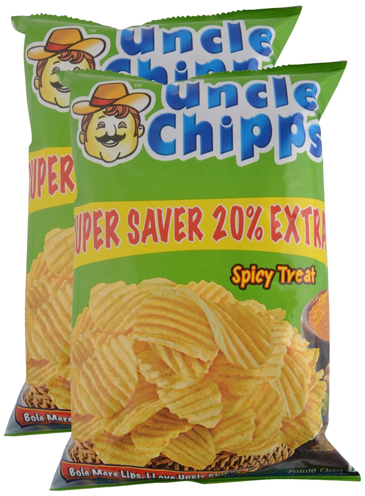 Uncle Chips Potato Chips, 60g (Pack of 2) Promo Pack
