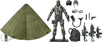 G.I. Joe Classifieds Series 60th Anniversary Action Pilot - Halo (Jumper) 6" Action Figure with Parachute & 18 Accessories
