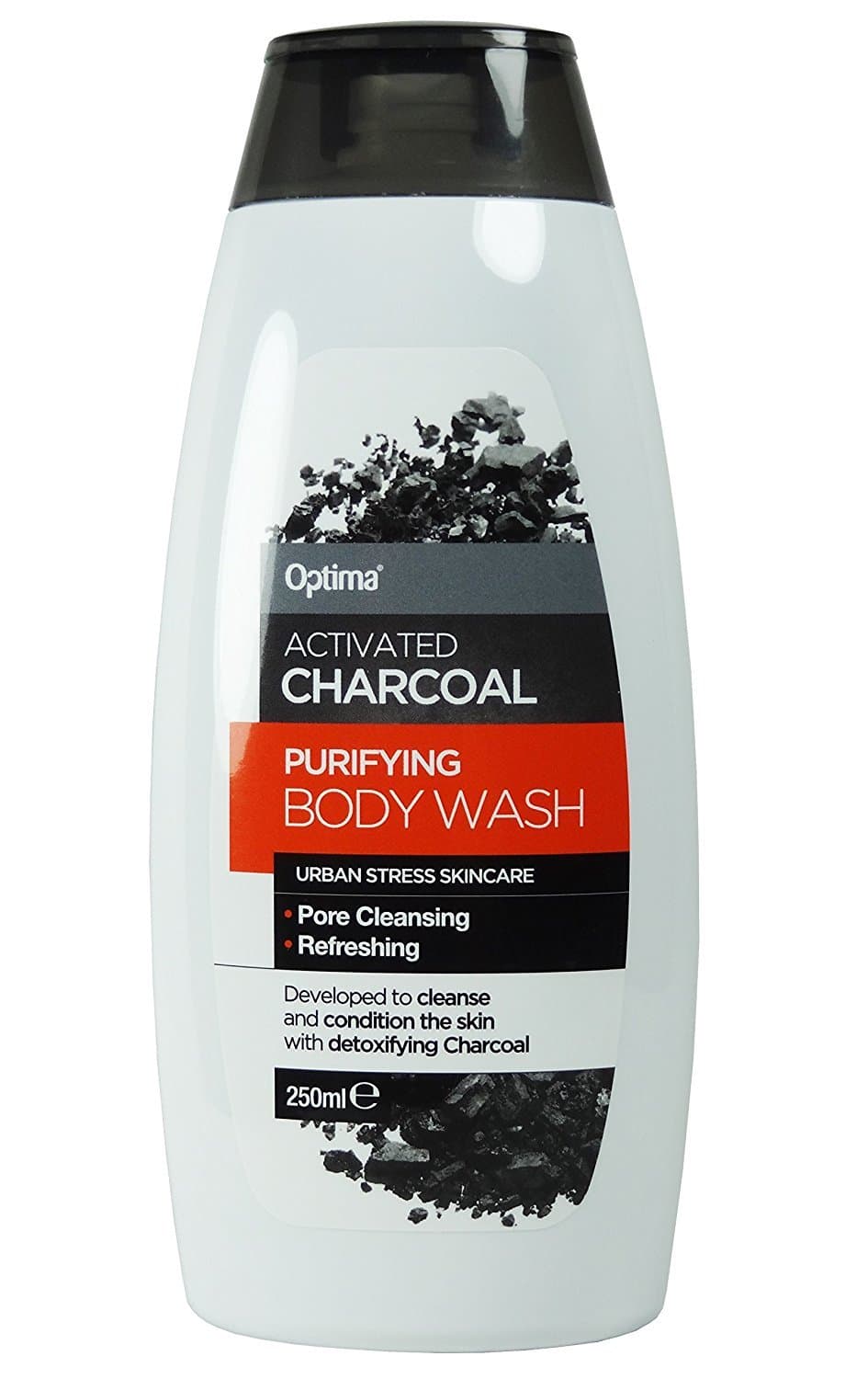 Optima Charcoal Body Wash, 250 ml