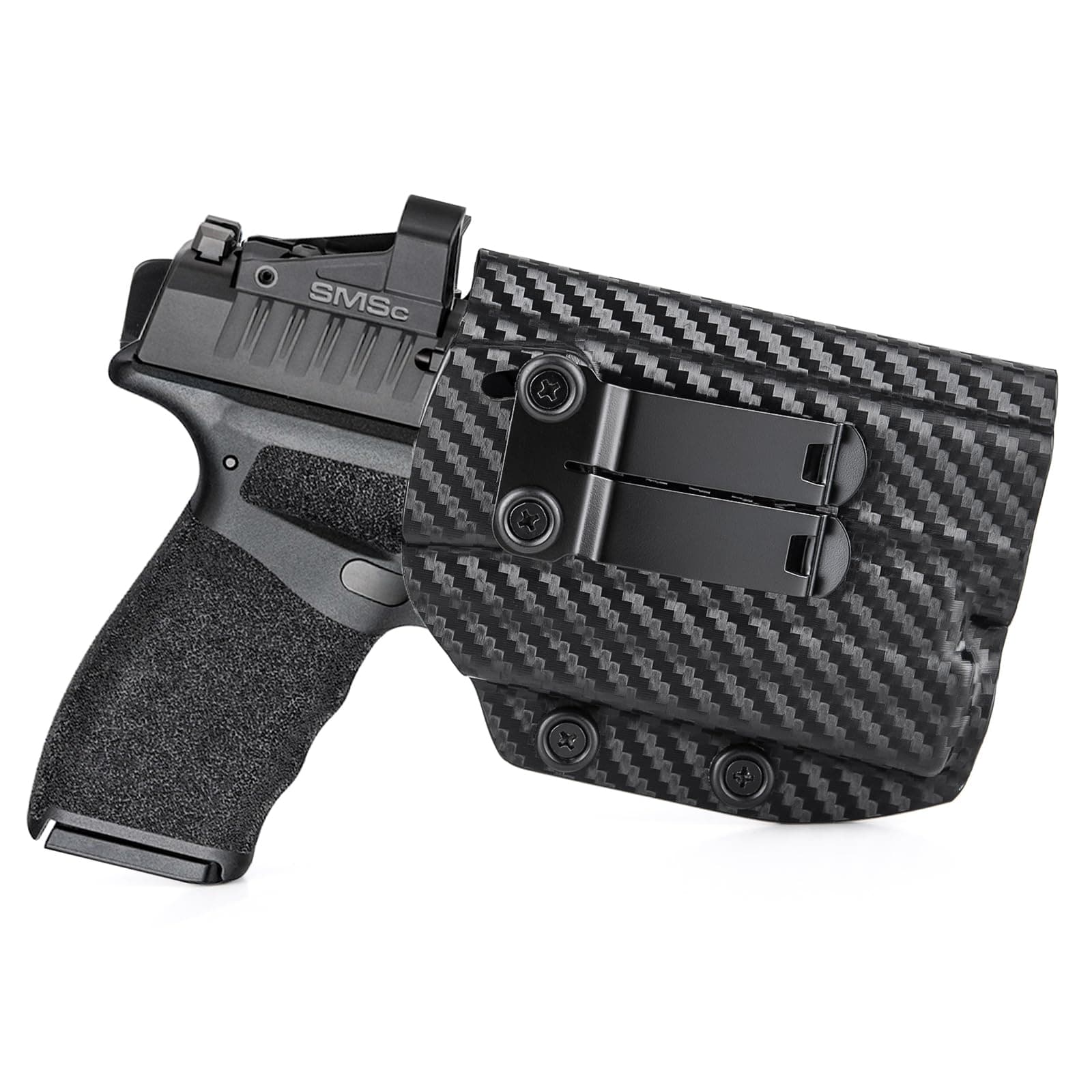 Hellcat Pro Holster with Light - IWB Kydex Holster for 9mm Springfield Hellcat Pro H11 with Olight Baldr S/Baldr Mini Laser Flashlight - Red Dot Optics Ready - Inside Waistband Concealed Carry