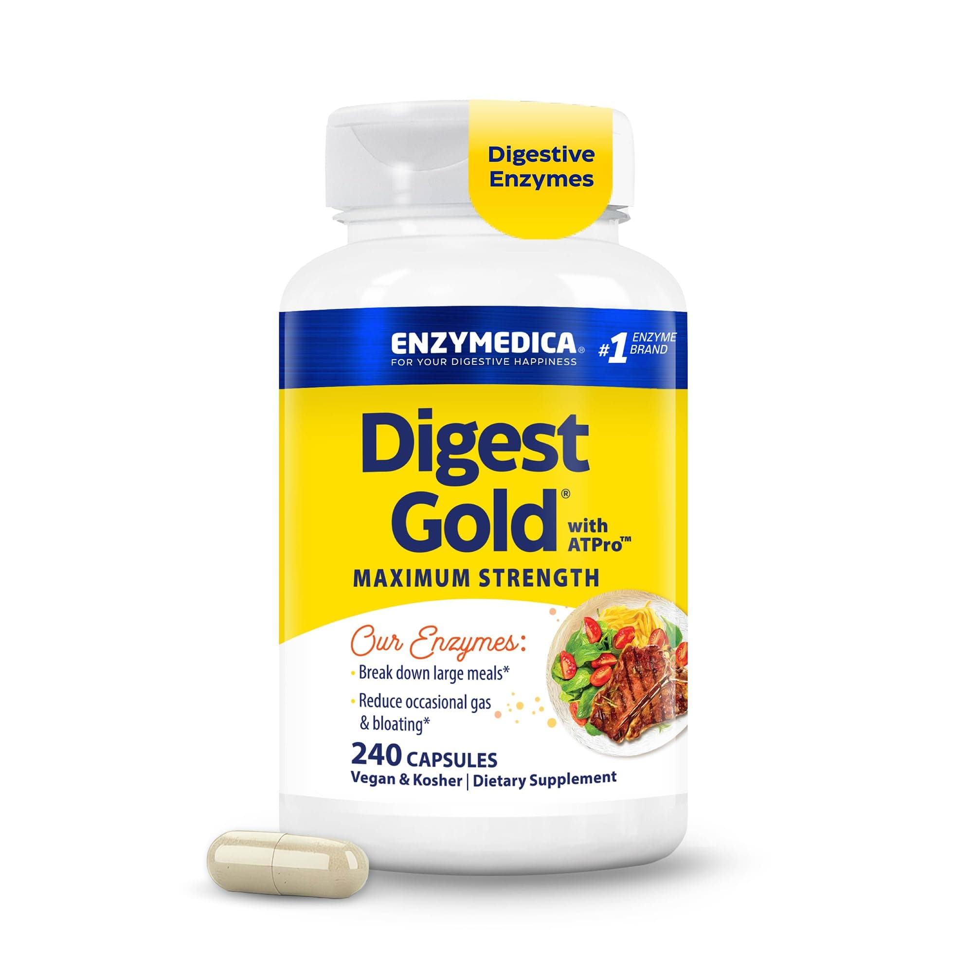 Enzymedica Digest Gold with ATPro 240 Capsules