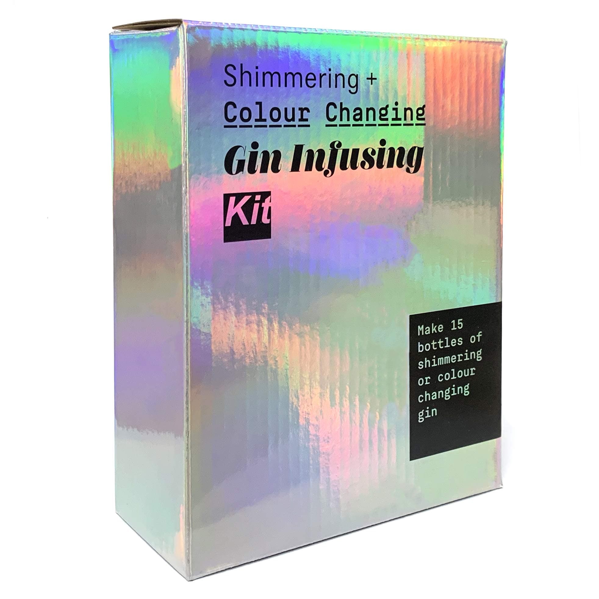 Shimmering & Colour Changing Gin Infusing Kit - Make 15 Bottles of Your own Shimmering and Magically Colour Changing Gin - Amazing Gift for Gin and Cocktail Lovers