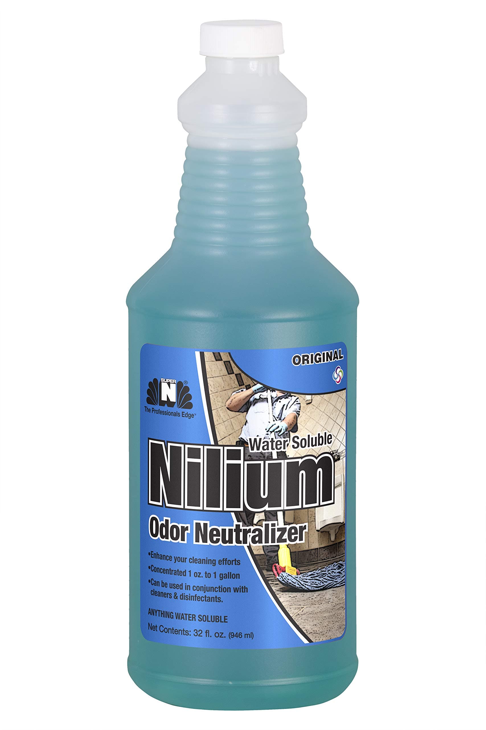 Nilodor 32 WSO Nilium Odor Neutralizer, Original, 1 Quart, 32 fl oz, 10" Height, 3.25" Width