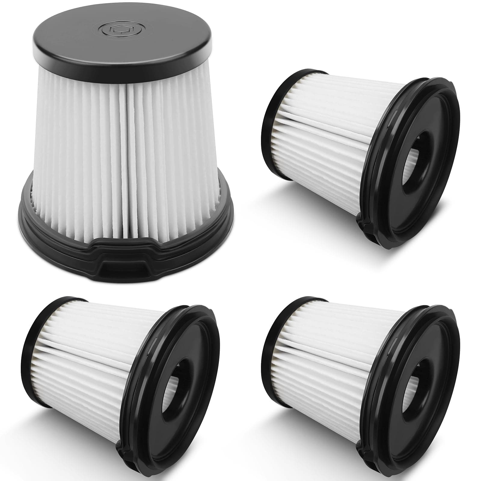 4 Pack IW3511 BU3521 HEPA Filter Replacement Part For Shark IW3511 IW1111 IW1120 Detect Pro Lightweight Cordless Stick Vacuum Cleaner. For Shark BU3523 Clean Empty Auto-Empty System Portable Handheld.