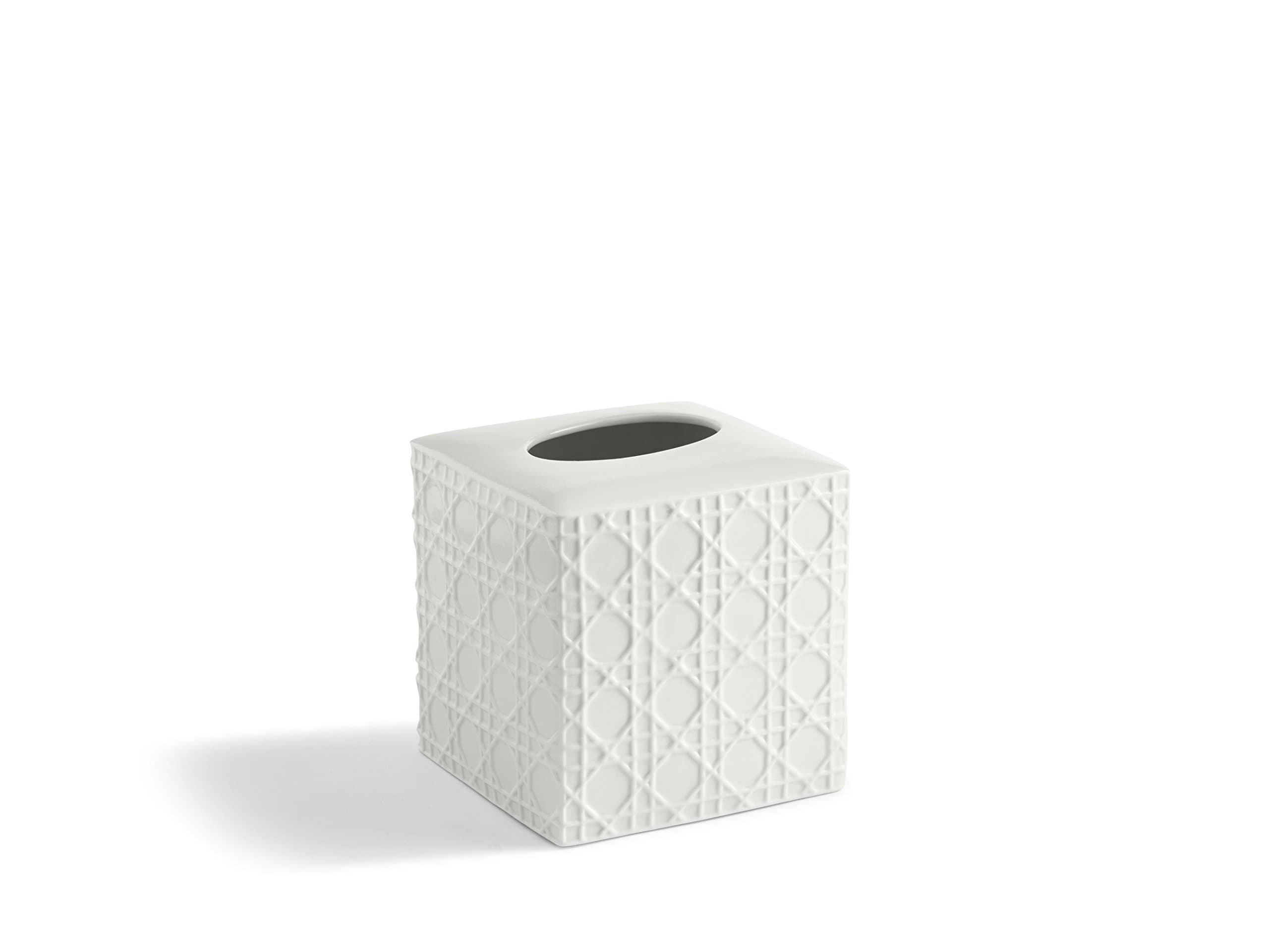 KassatexARN-TH Rattan Tissue Holder , White