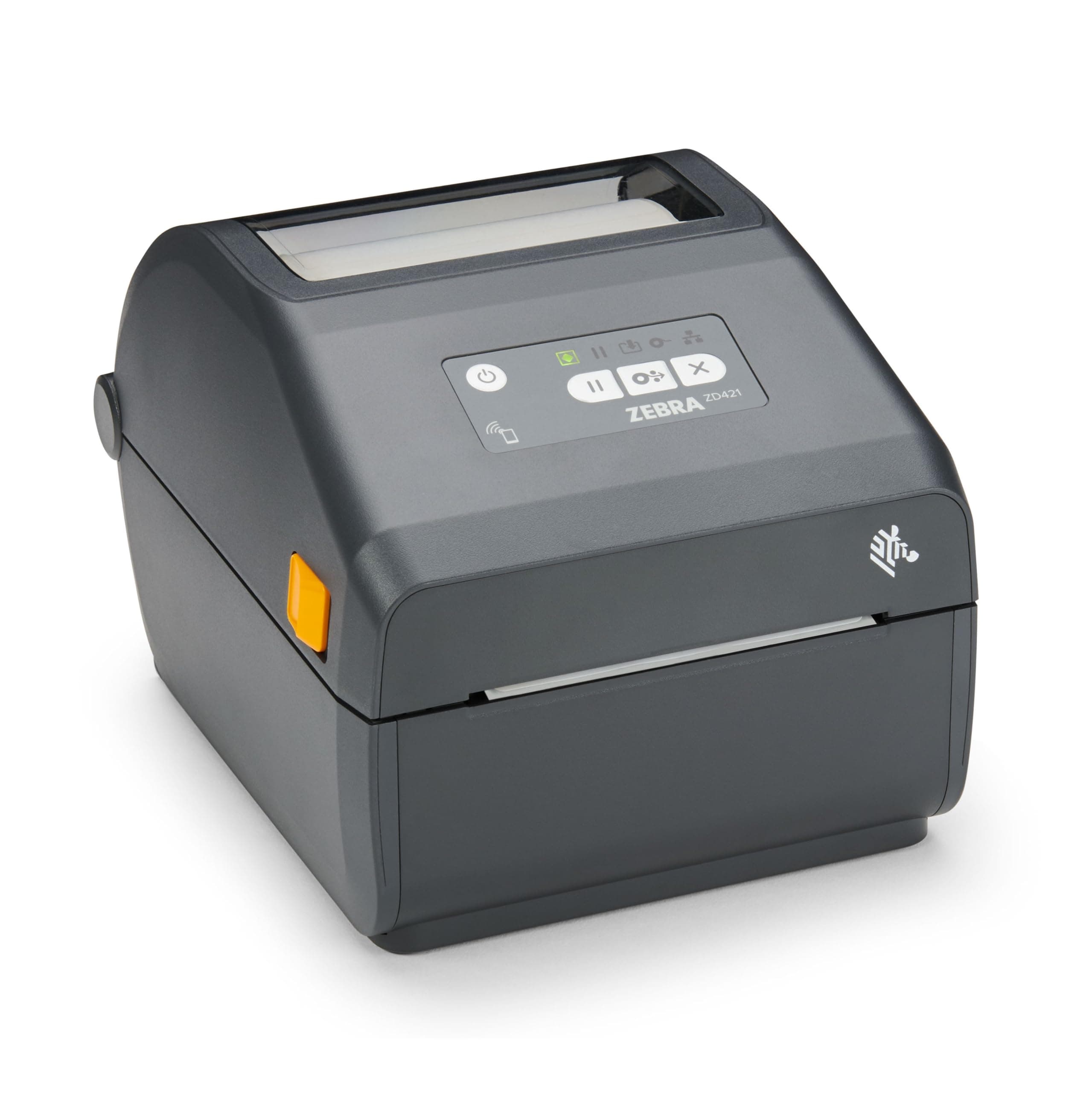 ZEBRA ZD421 Direct Thermal Desktop Printer 203 dpi Print Width 4-inch Wired USB and Ethernet Connectivity ZD4A042-D0EE00EZ, No Thermal Ribbon Required