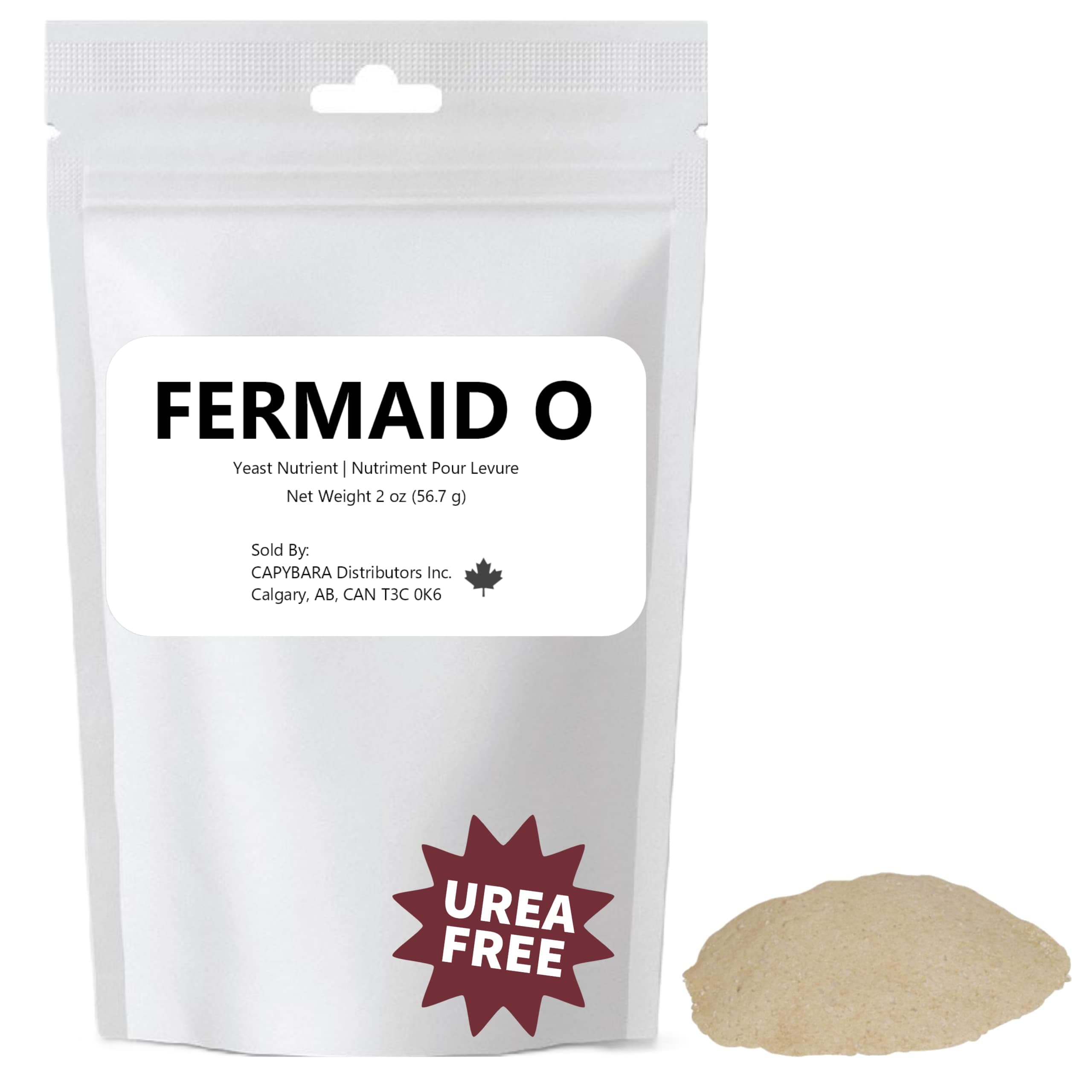 Fermaid O Yeast Nutrient - 2 oz (56.7 g) - Make Wine Cider Mead Kombucha at Home - Sold by CAPYBARA Distributors Inc.