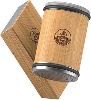 - 2 Oak Kitchen Knife Sharpener for Razor Sharp Edges Made in Germany - Rolling Sharpener for knives - Rolling Knife Sharpening Kit with Magnetic Holder with 15 & 20 Degrees