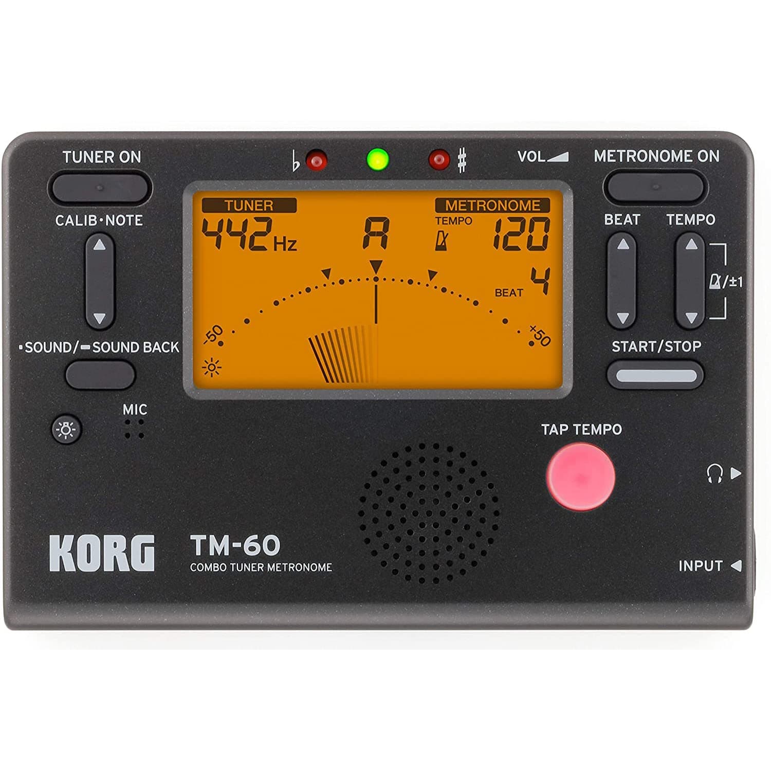 KORG TM60-BK Combo Tuner Metronome - Black
