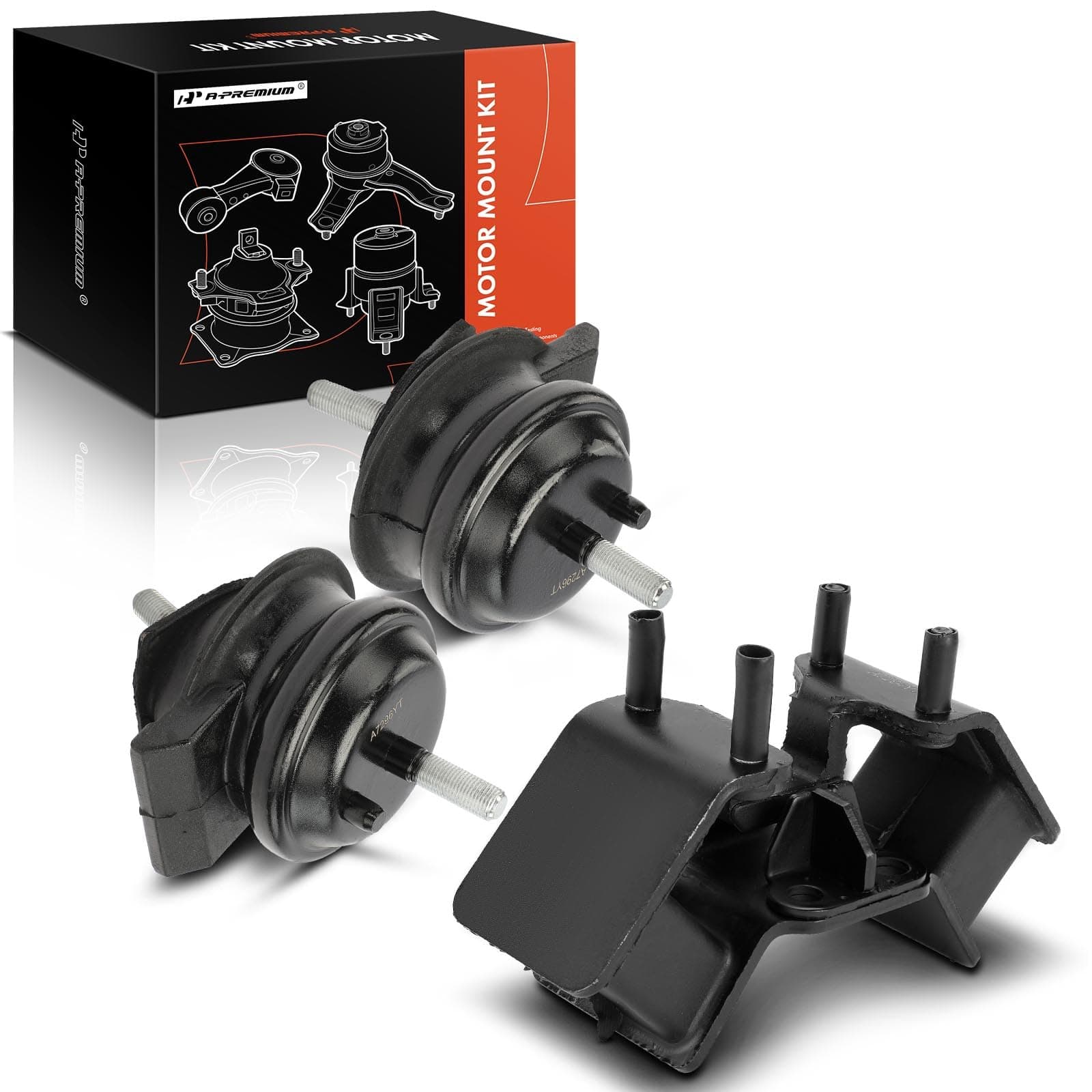 A-Premium Engine Motor Mount and Transmission Mount Kit Compatible with Lexus LS400 1995-2000 4.0L, Automatic Transmission, 3-PC Set, Replace# 1236150101, 1237146160