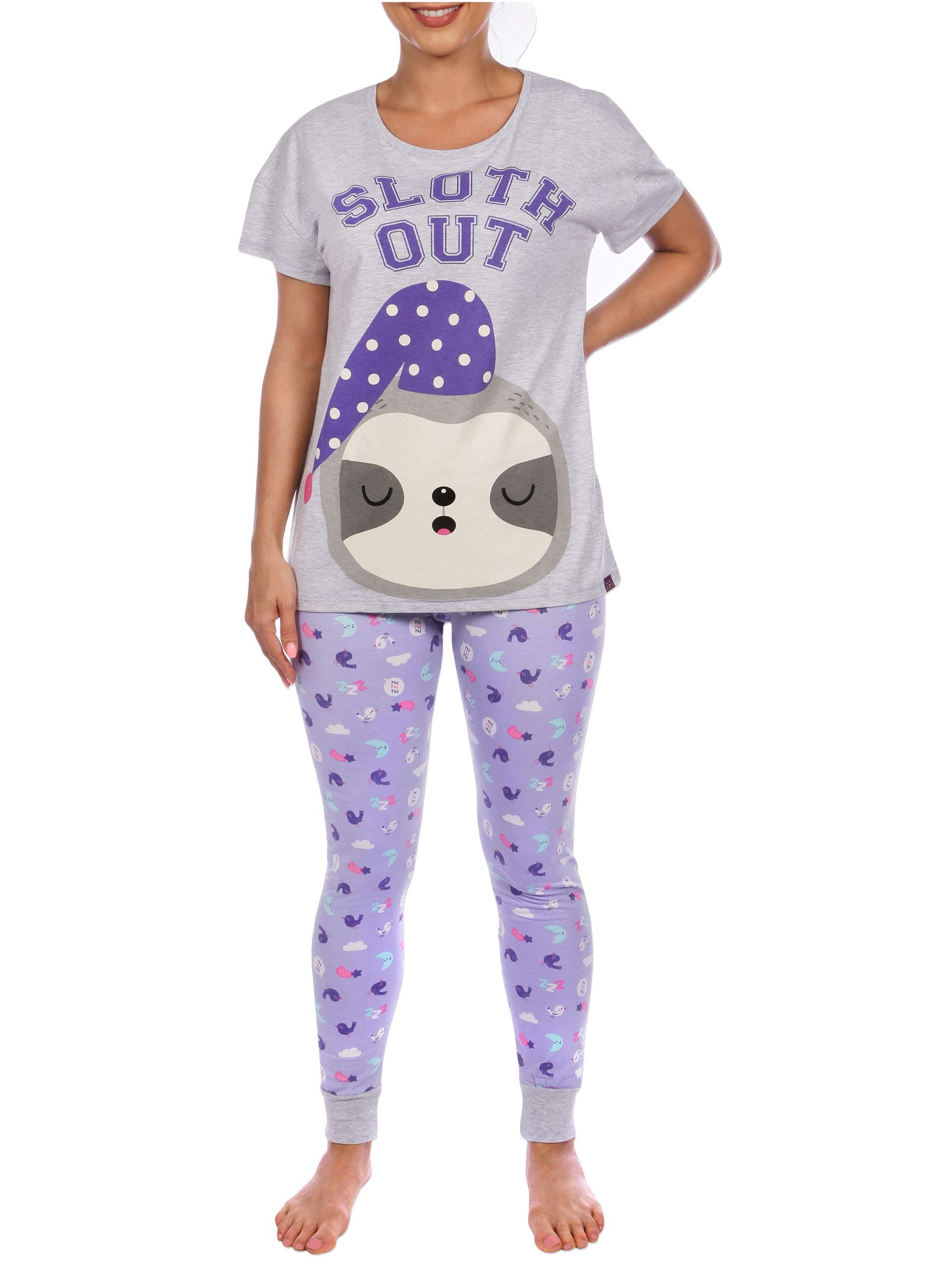Harry Bear Womens Sloth Pyjamas