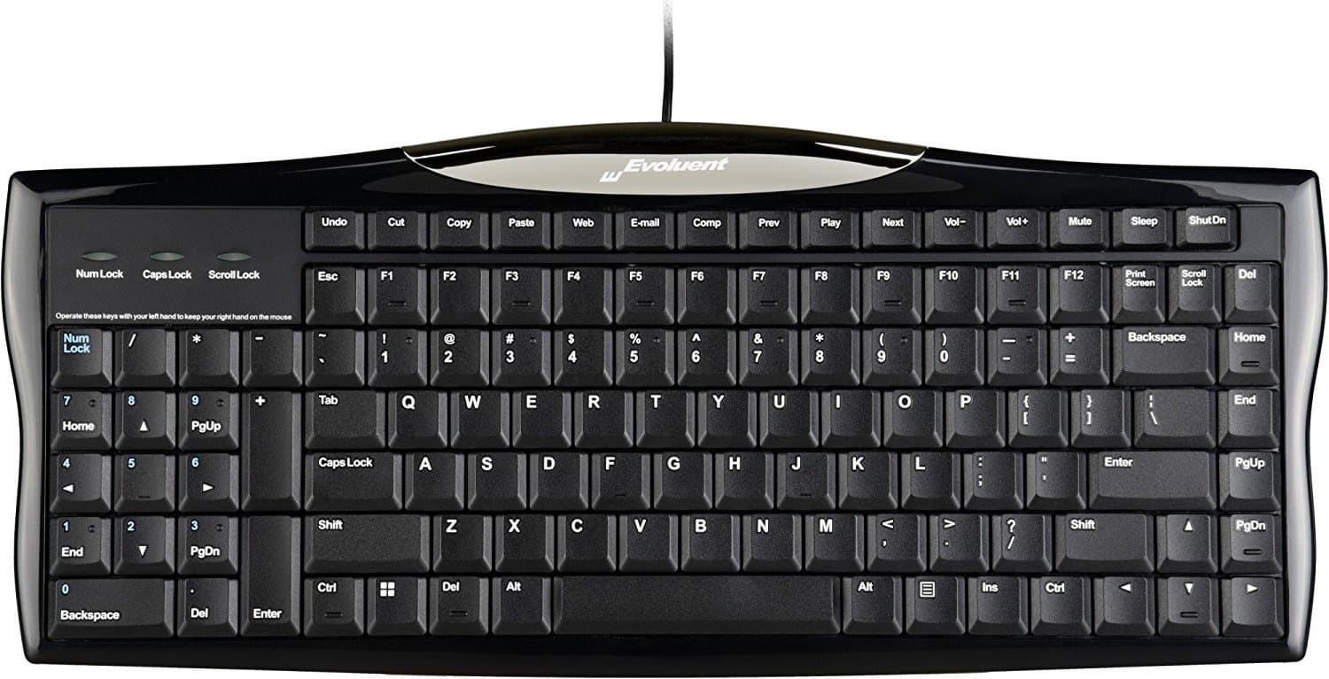 EvoluentR3K clavier USB QWERTY Anglais Noir