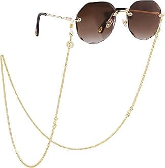 18K Gold Plated Eyeglass Chain Sunglasses Strap Holder Reading Glasses Retainer