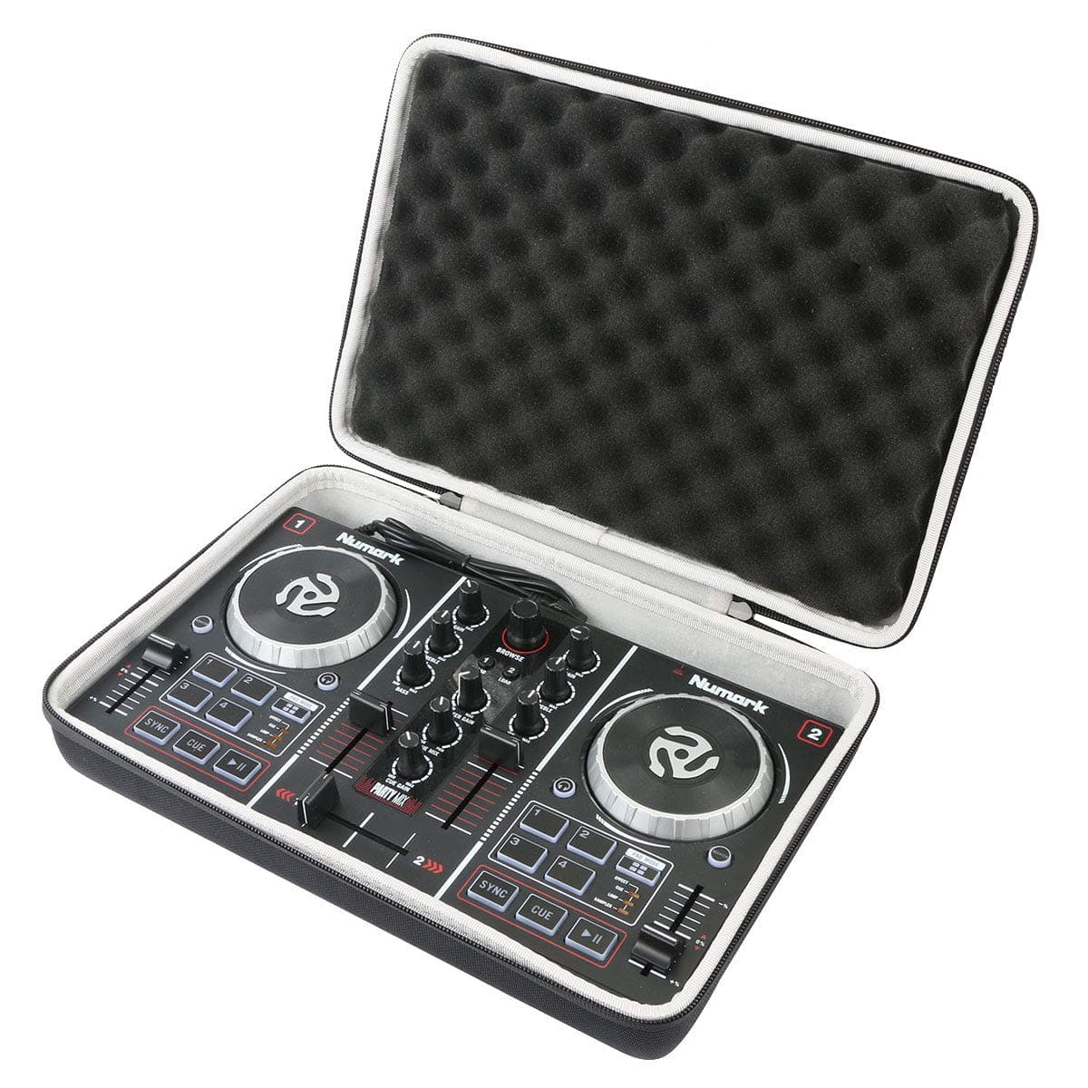 Hard Travel Case Replacement for Hercules DJ 200 / Numark Party Mix Portable USB Controller
