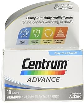 Advance Multivitamin & Mineral Supplements, 24 essential nutrients including vitamin D, C, Calcium, Daily Multivitamin Tablets, 30