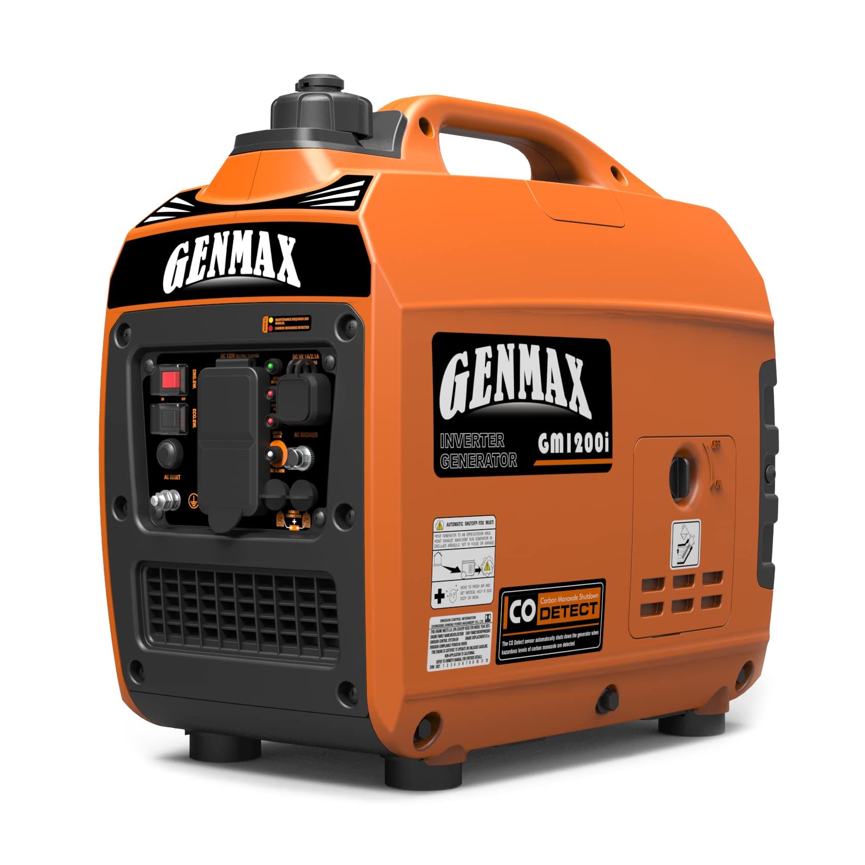 GENMAX Generator,EPA Compliant, Eco-Mode Feature, Ultra Lightweight for Backup Home Use & Camping