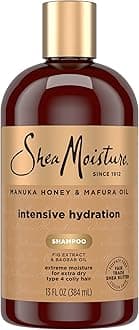 Shea Moisture Intensive Hydration Shampoo Manuka Honey and Mafura Oil for Dry, Damaged Hair Sulfate-Free 13 oz