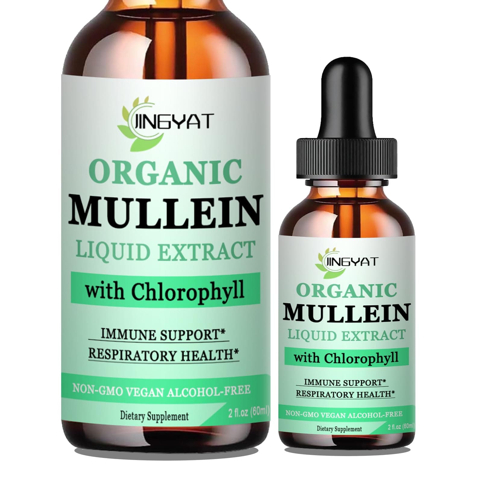 Mullein Drops for Lungs | Powerful Mullein Leaf Extract with Chlorophyll, Vitamin C, Cinnamon for Immune Support, Detox & Respiratory Support, Bronchial Support | Non-GMO, Kosher, Gluten-Free